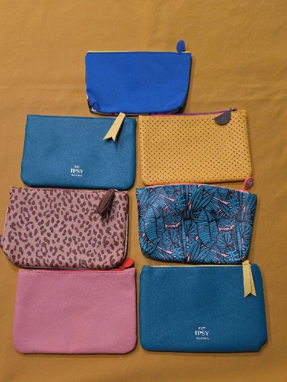 IPSY Glam Bag ▪︎ Lot of 7 | Vintage & Recent Makeup Pouches ▪︎ Like New!